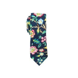 BAR III Mens Crown Floral Floral Slim Neck Tie